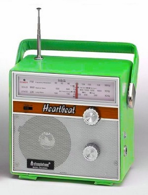 Heartbeat Radio Neon Green