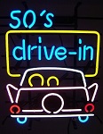 50s Drive In Neon Sign