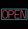 Open Large Neon Sign