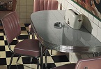 American Diner Set - 3 x CO25 Chairs & 1 x WO24 Table