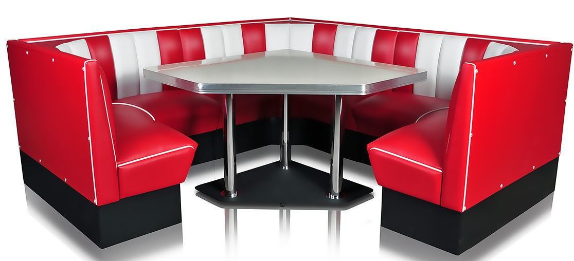 Hollywood Diner Booth Combination Set 4