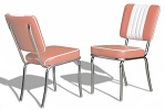 CO24 Retro Diner Chair Rose