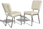 CO24 Retro Diner Chair White