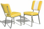CO24 Retro Diner Chair Yellow