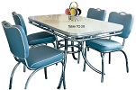 TO20 Diner Table Antique White shown with CO26 Chairs