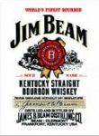 Jim Beam Metal Tin Sign