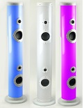 Ibiza Tube Tower Speakers with Bluetooth & LED Lights - Click on image for more details