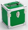 Portable 7in Single Record Storage Box Green