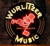 Wurlitzer Music Neon Sign