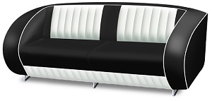 American 50s Style Retro Sofa