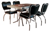 American Diner Set - 4 x CO26 Chairs & 1 x TO36 Table