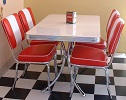 American Diner Set - 4 x CO24 Chairs & 1 x TO36 Table