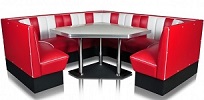 3 Double Corner Booths & 1 TO30 Table