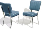 CO25 Retro Diner Chair Blue