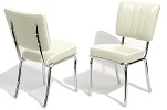 CO25 Retro Diner Chair White
