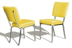 CO25 Retro Diner Chair Yellow