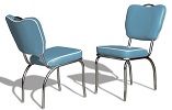 CO26 Retro Diner Chair Blue