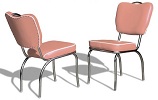 CO26 Retro Diner Chair Rose