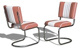 CO27 Retro Diner Chair Rose