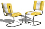 CO27 Retro Diner Chair Yellow