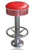 BS27-FR Retro Diner Stool Red
