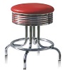 BS28-48 Retro Under Table Stool Red