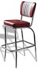 BS40 Retro Diner Stool Ruby