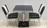 TO23 Retro Diner Table shown with CO24 Chairs
