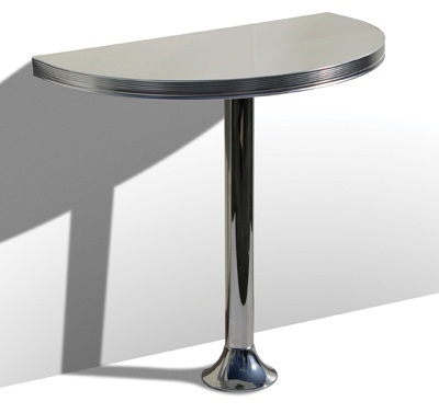 Bar Tables Wo12 Pedestal Table, Half Round Bar Table