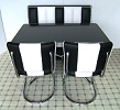 American Diner Set - 2 x CO27 Chairs & 1 x TO22W Table & 1 x 2 Seater Booth